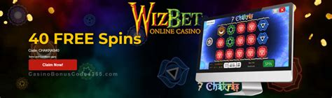 wizbet casino free spins.